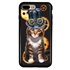 Guard Dog Steampunk Tabbie Hybrid Phone Case for iPhone 7 Plus / 8 Plus , Black with Dark Blue Silicone
