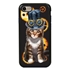 Guard Dog Steampunk Tabbie Hybrid Phone Case for iPhone 7/8/SE , Black with Dark Blue Silicone
