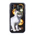 Guard Dog Steampunk Willie Hybrid Phone Case for iPhone X / XS , Black with Dark Blue Silicone
