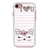 Guard Dog Flirty Kitty Hybrid Phone Case for iPhone 7/8/SE , White with Pink Silicone

