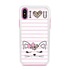 Guard Dog Flirty Kitty Hybrid Phone Case for iPhone X / XS , White with Pink Silicone
