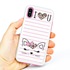Guard Dog Flirty Kitty Hybrid Phone Case for iPhone X / XS , White with Pink Silicone
