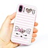 Guard Dog Flirty Kitty Hybrid Phone Case for iPhone XS Max , White with Pink Silicone
