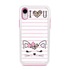Guard Dog Flirty Kitty Hybrid Phone Case for iPhone XR , White with Pink Silicone
