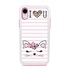 Guard Dog Flirty Kitty Hybrid Phone Case for iPhone XR , White with Pink Silicone
