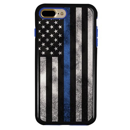 Guard Dog Legend Thin Blue Line Cases for iPhone 7 Plus / 8 Plus , Black / Blue
