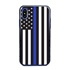 Guard Dog Honor Thin Blue Line Cases for iPhone X / XS with Guard Glass Screen Protector, Black / Blue
