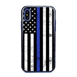 
Guard Dog Hero Thin Blue Line Cases for iPhone X / XS with Guard Glass Screen Protector, Black / Blue