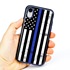 Guard Dog Hero Thin Blue Line Cases for iPhone XR , Black / Blue
