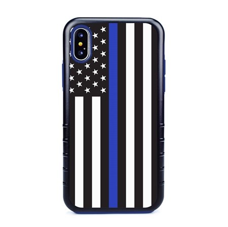 Guard Dog Honor Thin Blue Line Cases for iPhone XS Max , Black / Blue
