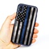 Guard Dog Legend Thin Blue Line Cases for iPhone XS Max , Black / Blue

