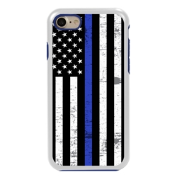 
Guard Dog Hero Thin Blue Line Cases for iPhone 7/8/SE , white / Blue