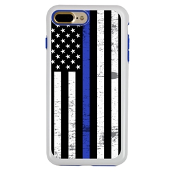 
Guard Dog Hero Thin Blue Line Cases for iPhone 7 Plus / 8 Plus , white / Blue