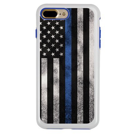 Guard Dog Legend Thin Blue Line Cases for iPhone 7 Plus / 8 Plus , white / Blue
