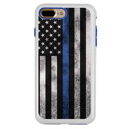 Guard Dog Legend Thin Blue Line Cases for iPhone 7 Plus / 8 Plus , white / Blue
