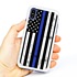 Guard Dog Hero Thin Blue Line Cases for iPhone X / XS with Guard Glass Screen Protector, white / Blue
