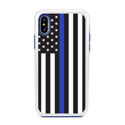 
Guard Dog Honor Thin Blue Line Cases for iPhone XS Max , white / Blue