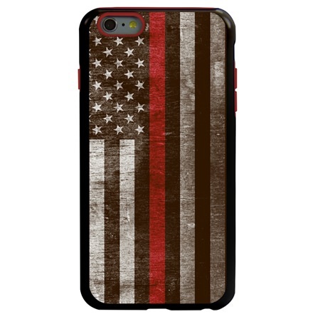 Guard Dog Legend Thin Red Line Cases for iPhone 6 Plus / 6s Plus , Black / Red
