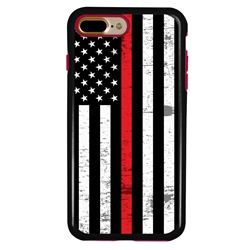 
Guard Dog Hero Thin Red Line Cases for iPhone 7 Plus / 8 Plus , Black / Red