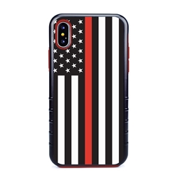 
Guard Dog Honor Thin Red Line Cases for iPhone X / XS, Black / Red