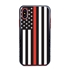Guard Dog Honor Thin Red Line Cases for iPhone X / XS, Black / Red

