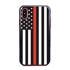 Guard Dog Honor Thin Red Line Cases for iPhone X / XS, Black / Red
