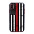 Guard Dog Hero Thin Red Line Cases for iPhone X / XS with Guard Glass Screen Protector, Black / Red
