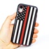 Guard Dog Honor Thin Red Line Cases for iPhone XR , Black / Red
