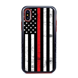 
Guard Dog Hero Thin Red Line Cases for iPhone XS Max , Black / Red