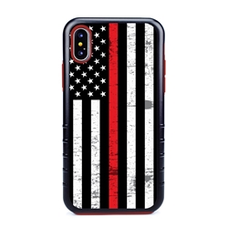 
Guard Dog Hero Thin Red Line Cases for iPhone XS Max , Black / Red