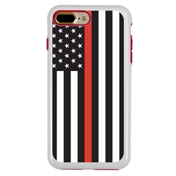 
Guard Dog Honor Thin Red Line Cases for iPhone 7 Plus / 8 Plus , White / Red