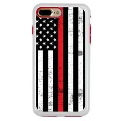 
Guard Dog Hero Thin Red Line Cases for iPhone 7 Plus / 8 Plus , White / Red