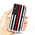 Guard Dog Hero Thin Red Line Cases for iPhone X / XS with Guard Glass Screen Protector, White / Red
