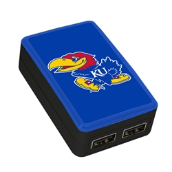 
QuikVolt Kansas Jayhawks WP-200X Classic Dual-Port USB Wall Charger