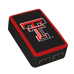 
QuikVolt Texas Tech Red Raiders WP-200X Classic Dual-Port USB Wall Charger