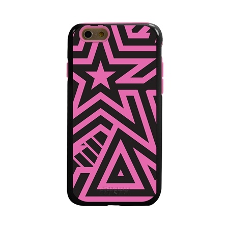 Guard Dog Pink Hybrid Cases for iPhone 6 / 6S , Pink Glitz and Glam, Black/Pink Silicone
