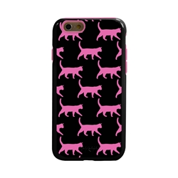 
Guard Dog Pink Hybrid Cases for iPhone 6 / 6S , Pink Catitude, Black/Pink Silicone