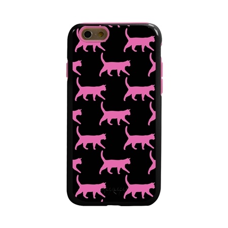 Guard Dog Pink Hybrid Cases for iPhone 6 / 6S , Pink Catitude, Black/Pink Silicone
