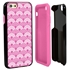 Guard Dog Pink Hybrid Cases for iPhone 6 / 6S , Pink Fan Print, Black/Pink Silicone
