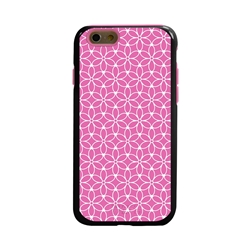 
Guard Dog Pink Hybrid Cases for iPhone 6 / 6S , Pink Flower of Life, Black/Pink Silicone