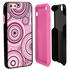 Guard Dog Pink Hybrid Cases for iPhone 6 / 6S , Pink Psychedelic Circles, Black/Pink Silicone
