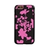 Guard Dog Pink Hybrid Cases for iPhone 6 / 6S , Pink Floral Silhouette, Black/Pink Silicone
