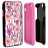Guard Dog Pink Hybrid Cases for iPhone 6 / 6S , Pink Poppy Flowers, Black/Pink Silicone

