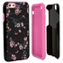 Guard Dog Pink Hybrid Cases for iPhone 6 / 6S , Pink Cherry Blossoms on Black, Black/Pink Silicone
