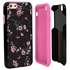 Guard Dog Pink Hybrid Cases for iPhone 6 / 6S , Pink Cherry Blossoms on Black, Black/Pink Silicone
