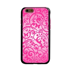 
Guard Dog Pink Hybrid Cases for iPhone 6 / 6S , Pink Butterfly, Black/Pink Silicone