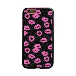 
Guard Dog Pink Hybrid Cases for iPhone 6 / 6S , Pink Lipstick, Black/Pink Silicone