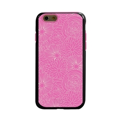 
Guard Dog Pink Hybrid Cases for iPhone 6 / 6S , Pink Carnations, Black/Pink Silicone