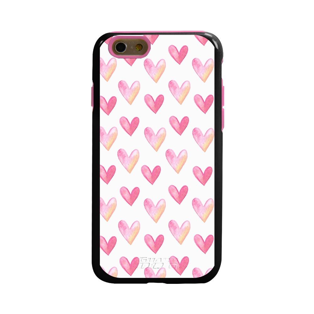 Guard Dog Pink Hybrid Cases For Iphone 6 6s With Guard Glass Screen Protector Pink Sweet Hearts Black Pink Silicone Mobilemars