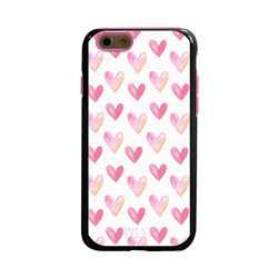 
Guard Dog Pink Hybrid Cases for iPhone 6 / 6S , Pink Sweet Hearts, Black/Pink Silicone